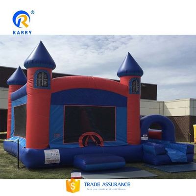 5x5m opblaasbare regenboog eenhoorn Bouncy Castle Slide Combo Customized Color Collection