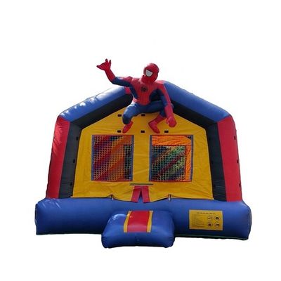 65 kg opblaasbaar springhuis in de achtertuin met glijbaan en 3D Spiderman Air Jumping Design