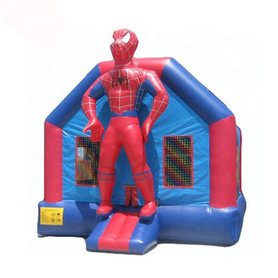 65 kg opblaasbaar springhuis in de achtertuin met glijbaan en 3D Spiderman Air Jumping Design