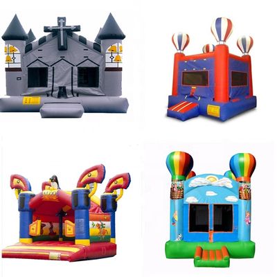 65 kg opblaasbaar springhuis in de achtertuin met glijbaan en 3D Spiderman Air Jumping Design