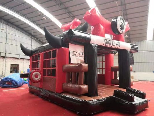 Budokan opblaasbaar trampoline kasteel PVC materiaal Jolly Jumper Bouncy kasteel 6*5*4.2m