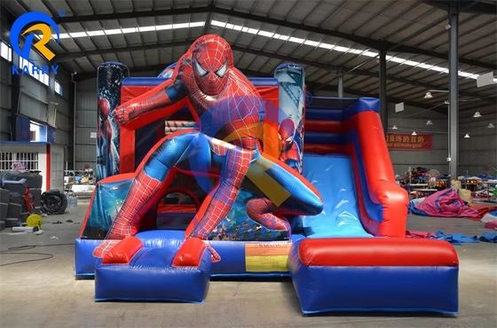 Spiderman opblaasbaar springhuis combo springkasteel voor kinderentertainment