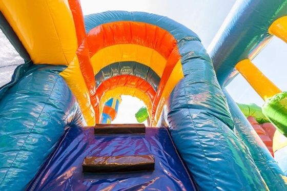 Tree House opblaasbare combinatie glijbaan trampoline EN71/CE/Lead gecertificeerd en logo drukken
