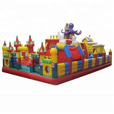 School Evenement Octopus Koninkrijk opblaasbaar kasteel met obstakels aanpasbaar Fun City