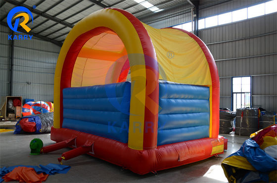 Opblaasbaar kasteel spel Big Mouth Ape Happy Animal World thema Bouncing House met glijbaan