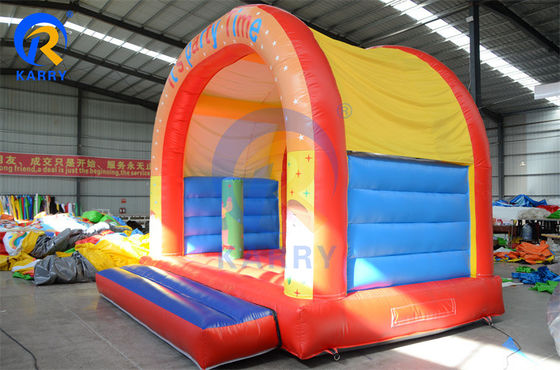 Opblaasbaar kasteel spel Big Mouth Ape Happy Animal World thema Bouncing House met glijbaan