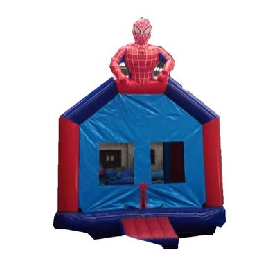 CE Blower Include Spider-Man opblaasbare uitsmijter Custom Commerciële Bounce House