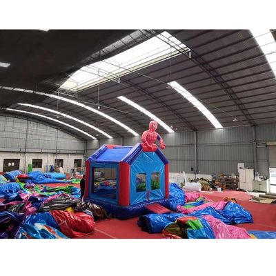 CE Blower Include Spider-Man opblaasbare uitsmijter Custom Commerciële Bounce House
