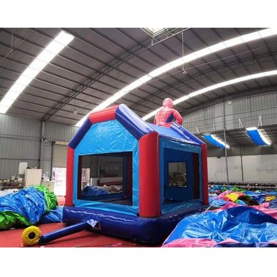 CE Blower Include Spider-Man opblaasbare uitsmijter Custom Commerciële Bounce House