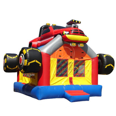 Krijg het beste 3D Red Racing opblaasbare springkasteel voor kinderen in het pretpark