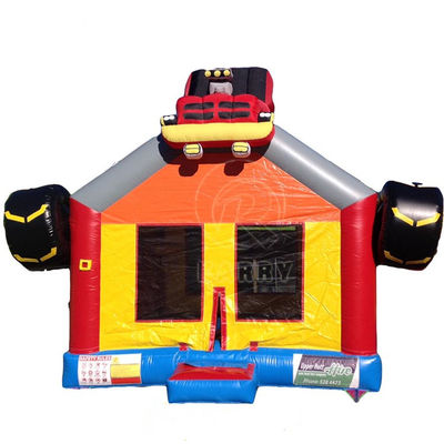 Krijg het beste 3D Red Racing opblaasbare springkasteel voor kinderen in het pretpark