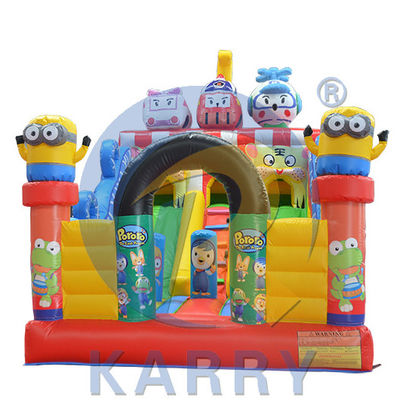 Peter Pan-thema Bouncy Castle Slide Combo opblaasbare fun jumpers met PVC-traplein