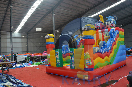 Peter Pan-thema Bouncy Castle Slide Combo opblaasbare fun jumpers met PVC-traplein
