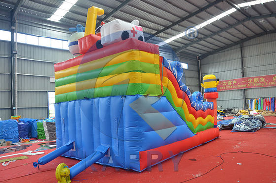 Peter Pan-thema Bouncy Castle Slide Combo opblaasbare fun jumpers met PVC-traplein
