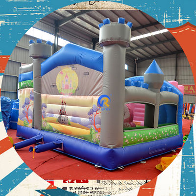 PORTABLE Kinders kasteel speelhuis met eenhoorn en regenboog brug Bouncy kasteel huur