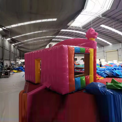 Partij moet hebben Commerciële Verhuur Kinderen Concessies Stand met opblaasbare springkasteel