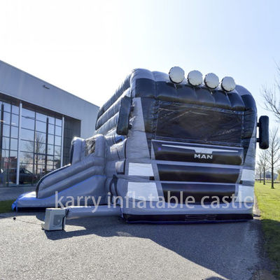Unisex opblaasbaar springkasteel met glijbaan De ultieme KR-BH610 opblaasbare bumper auto