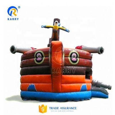 Outdoor Games Piratenschip Boat Combo Jumper met opblaasbare glijbanen en Bouncer House
