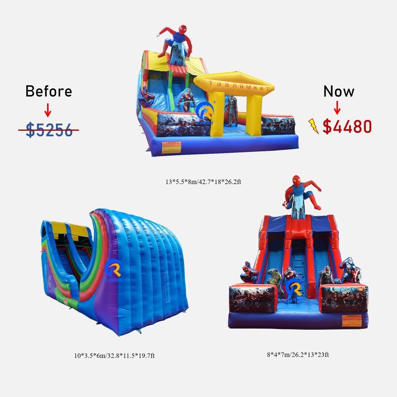 Spiderman opblaasbare glijbanen voor kinderen De perfecte aanvulling op uw feest huur inventaris