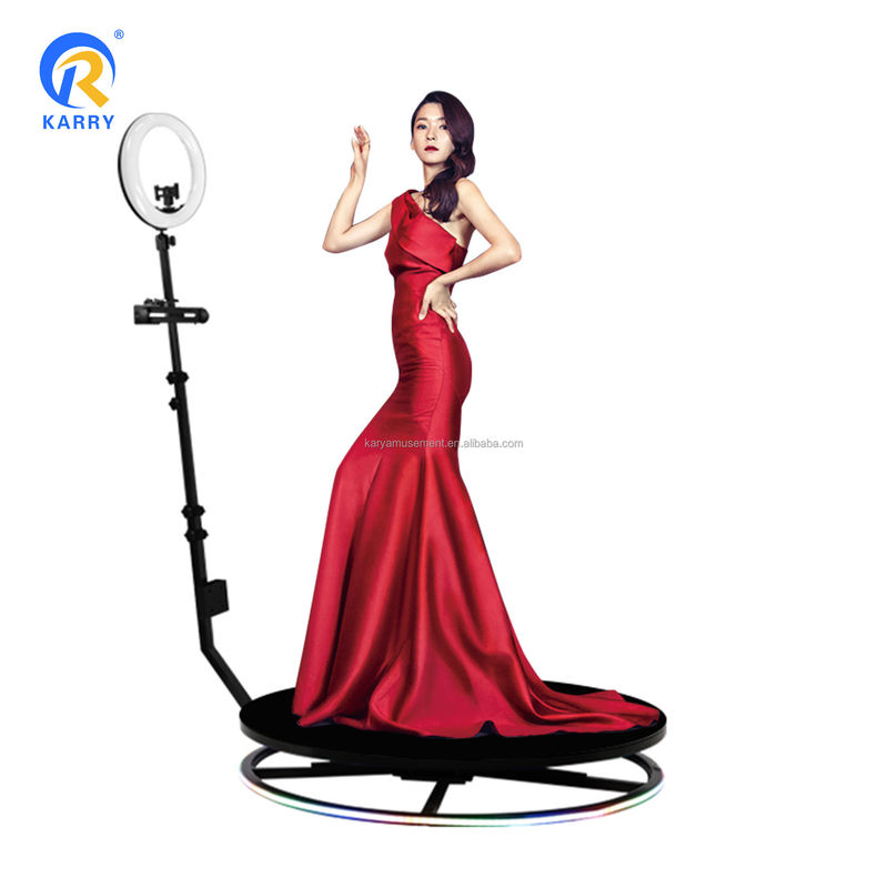 360 video fotobooth automatisch met led ipad camera perfect voor evenementen en feesten
