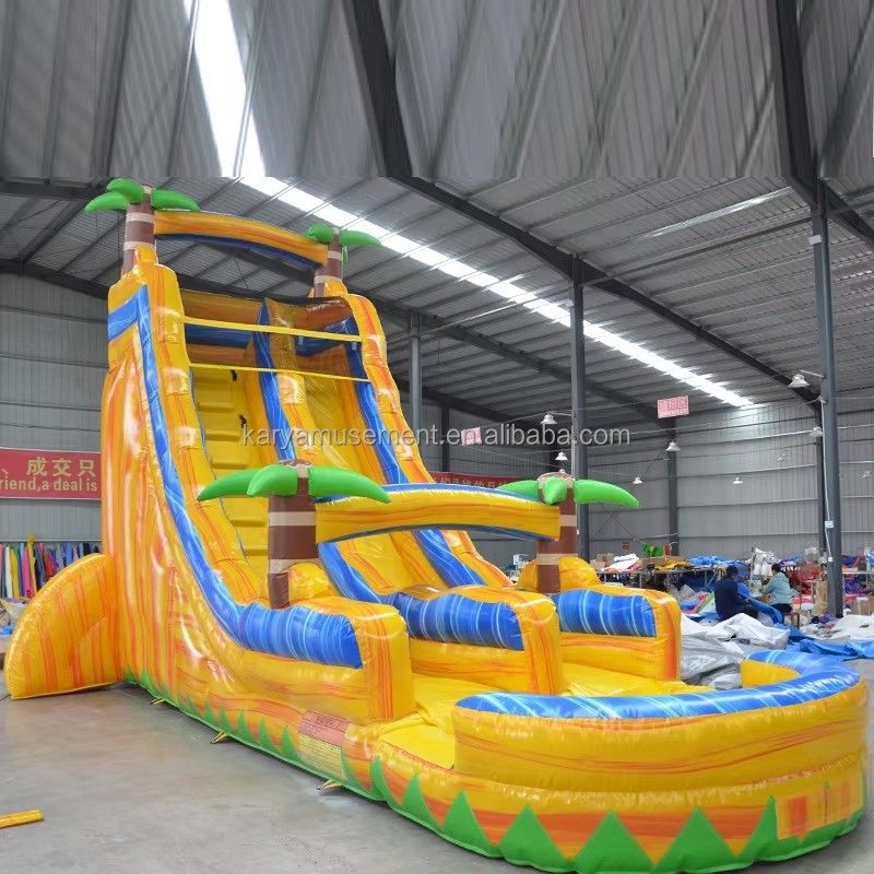 Stimuleert Palm Tree commerciële waterglijbaan Perfect voor binnen- of buiten spelen