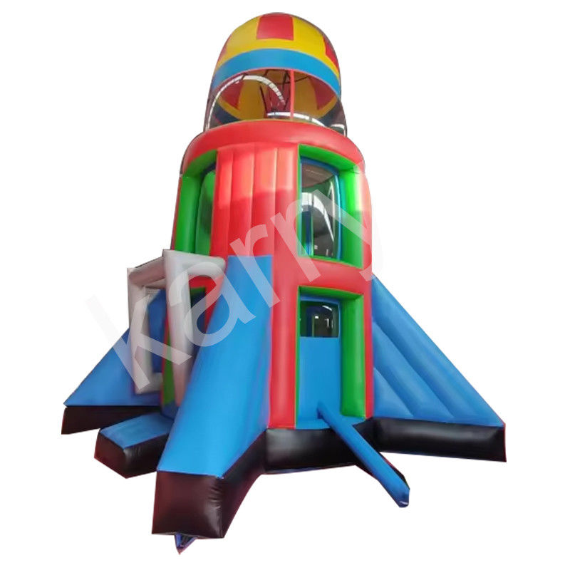 Unisex leeftijdsbereik 14 jaar PVC opblaasbare raket Airborne Adventure voor eindeloos plezier