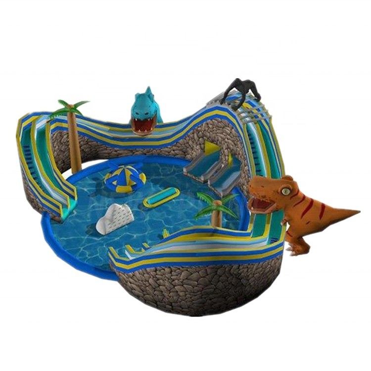 Verbeter je pretpark met ons overgrote zwembad en opblaasbare glijbaan.