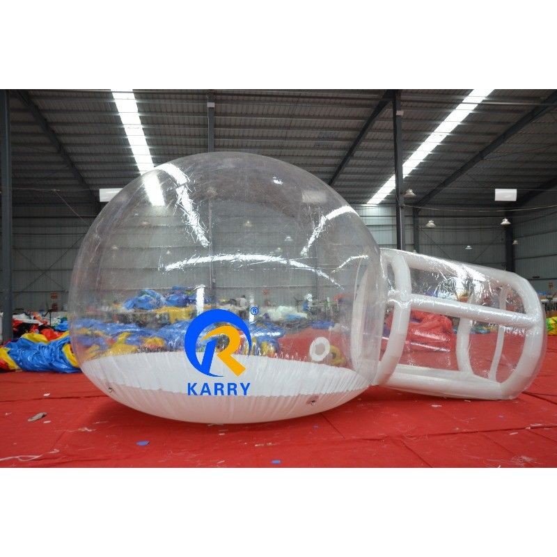Witte opblaasbare bubbel tent voor kerst bruiloft met blazende sneeuw en PVC materiaal