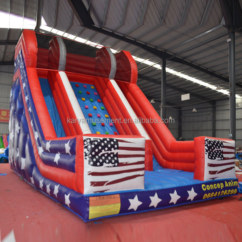 26ft Double Lane opblaasbare waterglijbaan voor kinderen en volwassenen PVC-doekmateriaal