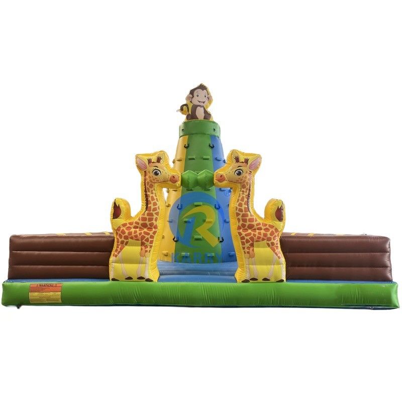 Spelletjes voor pretparken opblaasbare klimmer springspel met blazer en aangepaste kleur