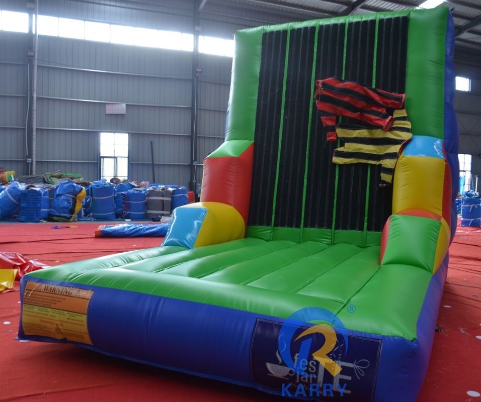5-10 passagiers toegestaan opblaasbare PVC klimmuur voor outdoor interactieve games