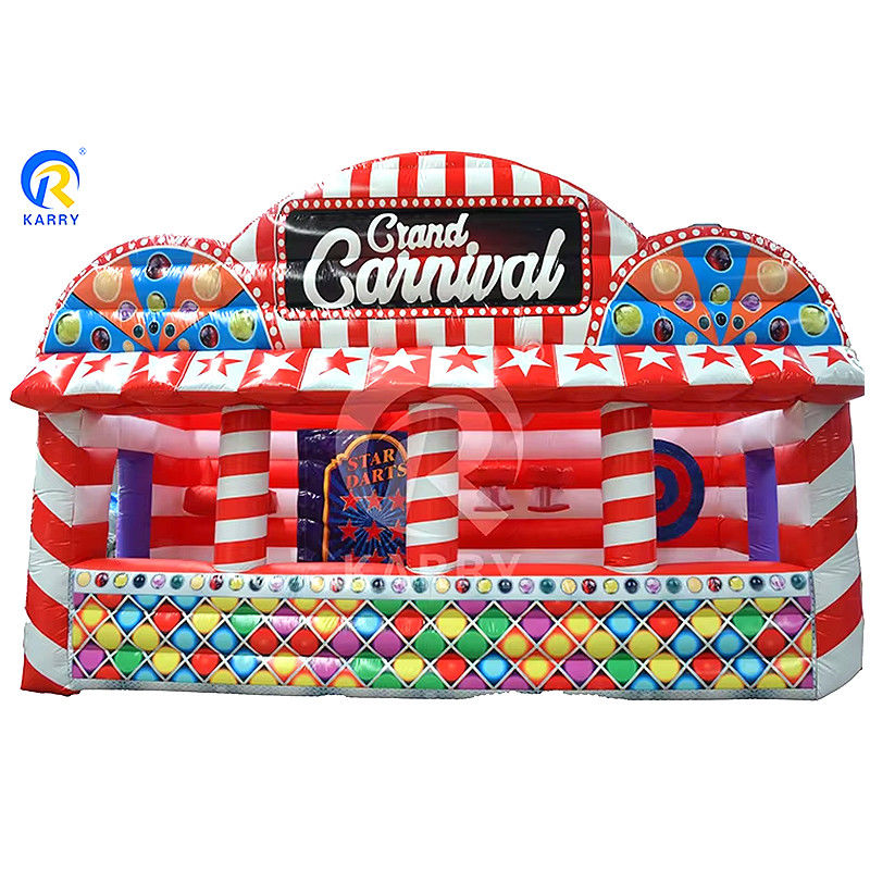 Features PORTABLE opblaasbare carnaval stand voor pretpark interactief sport spel
