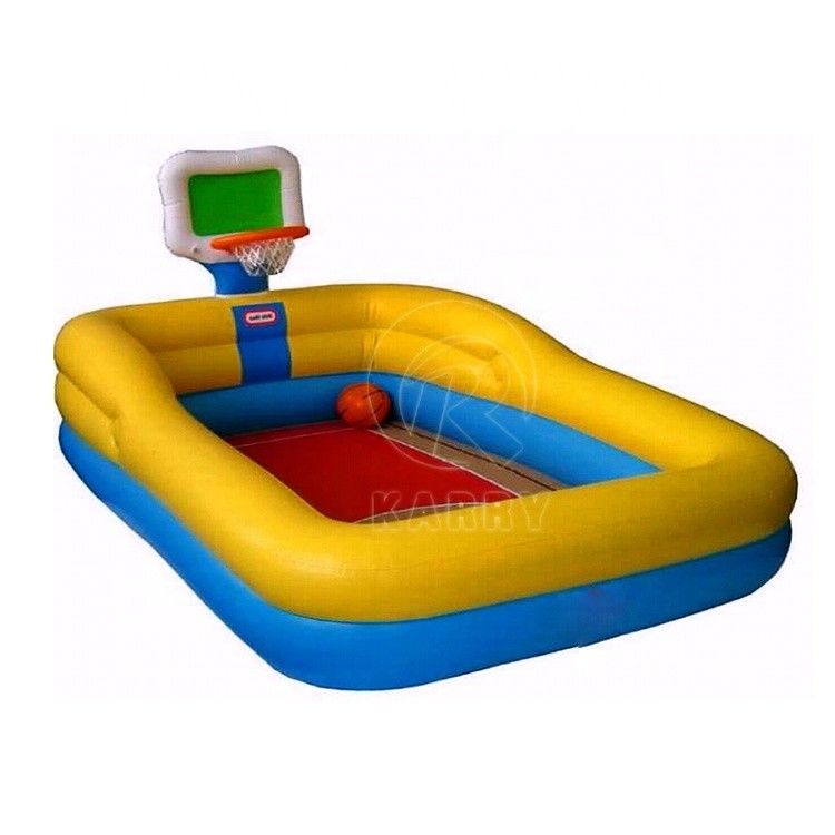 Stijl Achtertuin opblaasbaar zwembad met 0.9mm PVC Kids zwembad en Basketball Hoop