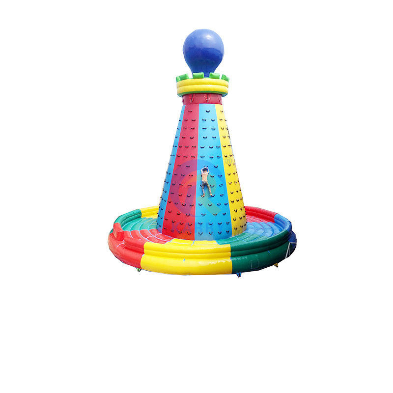 Unisex Outdoor Interactieve Sport Games Toren opblaasbare rotsklimmuur met blazer