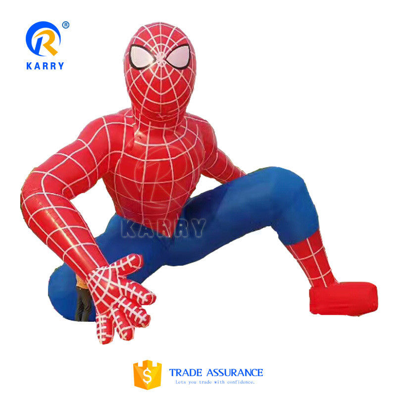 Kerst opblaasbare Spiderman Duurzaam 0,55 mm PVC-doek Perfect voor 14 jaar oud