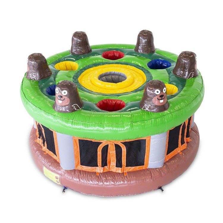 CE-certificaat Commercieel opblaasbaar Whack a Mole Game 4,5m voor interactieve sportgames