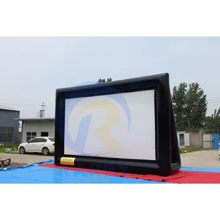 Buitenopblaasbaar projectorscherm met luchtverzegelde dubbelzijdige projectie voor bijeenkomsten