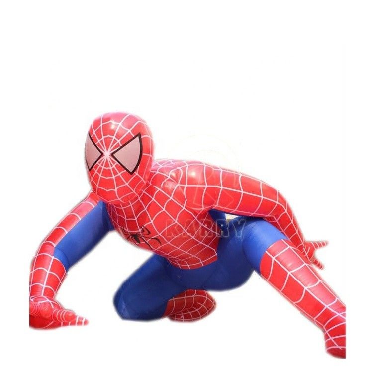 Gepersonaliseerde kleurrijke Marvel Superhero opblaasbare Spider Man reclame PVC materiaal
