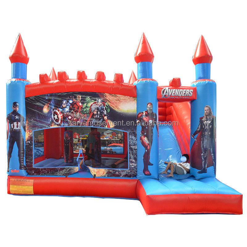 Kinderen buiten of binnen plezier opblaasbaar A-avengers kasteel springend springend kasteel