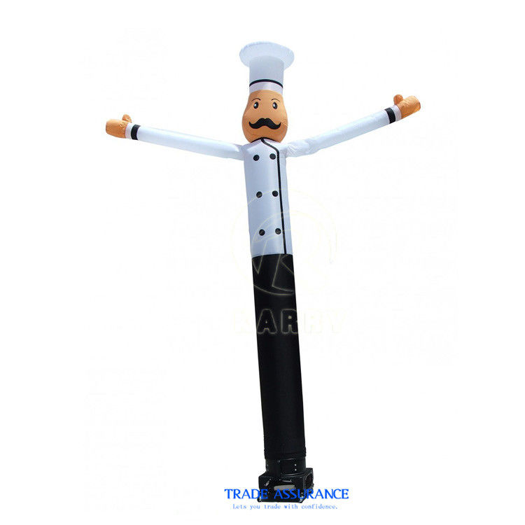 6m opblaasbaar Chef Sky Dansende Luchtbuis Danser Man Waaiend Model voor Outdoor Reclame
