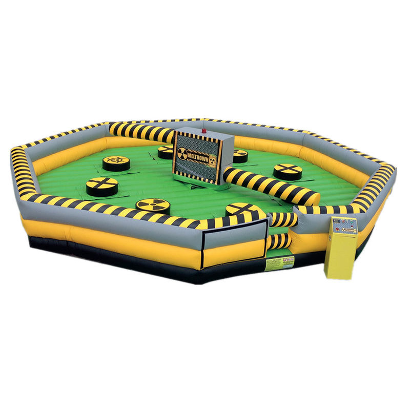Gepersonaliseerde kleur opblaasbare interactieve spel Meltdown Mechanische Jumper voor volwassenen