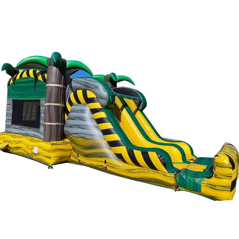 Giftige tropische palmboom Bouncy Castle Combo Ideaal voor binnen- en buitenvermaak