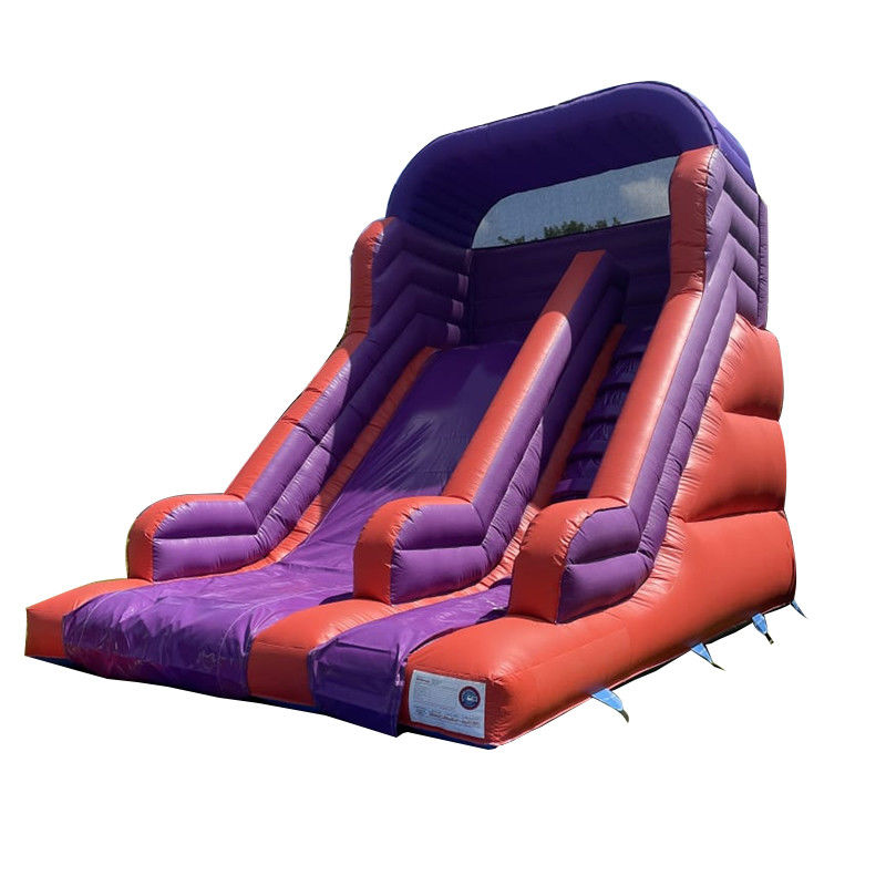Achtertuin springen springen droog glijbaan voor kinderen en volwassenen Indoor PVC Purple Water Glijbaan
