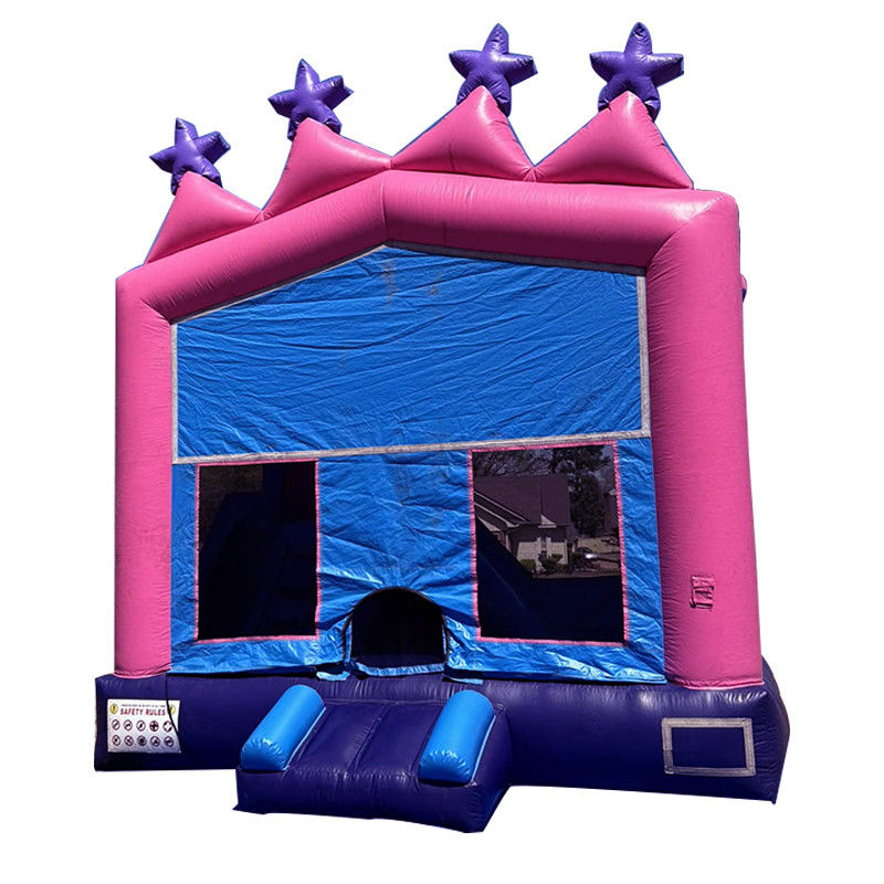 Grote draagbare 0,55 mm PVC vinyl zeilplank Buiten- of binnenopblaasbare combinatie springkasteel