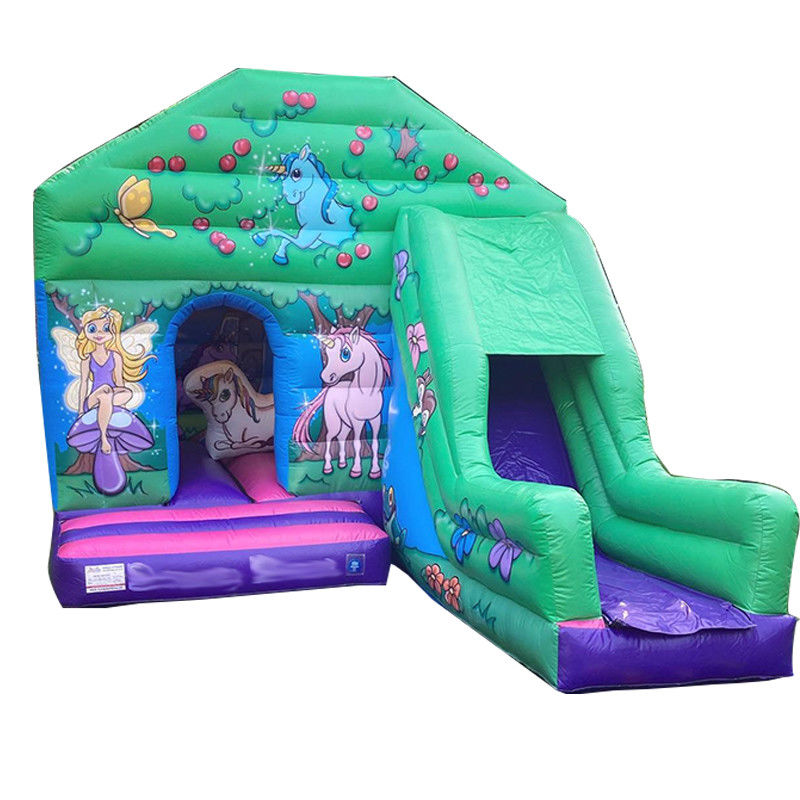 0.55mm PVC Vinyl Tarpaulin Bouncer House met glijbaan Indoor en Outdoor Entertainment