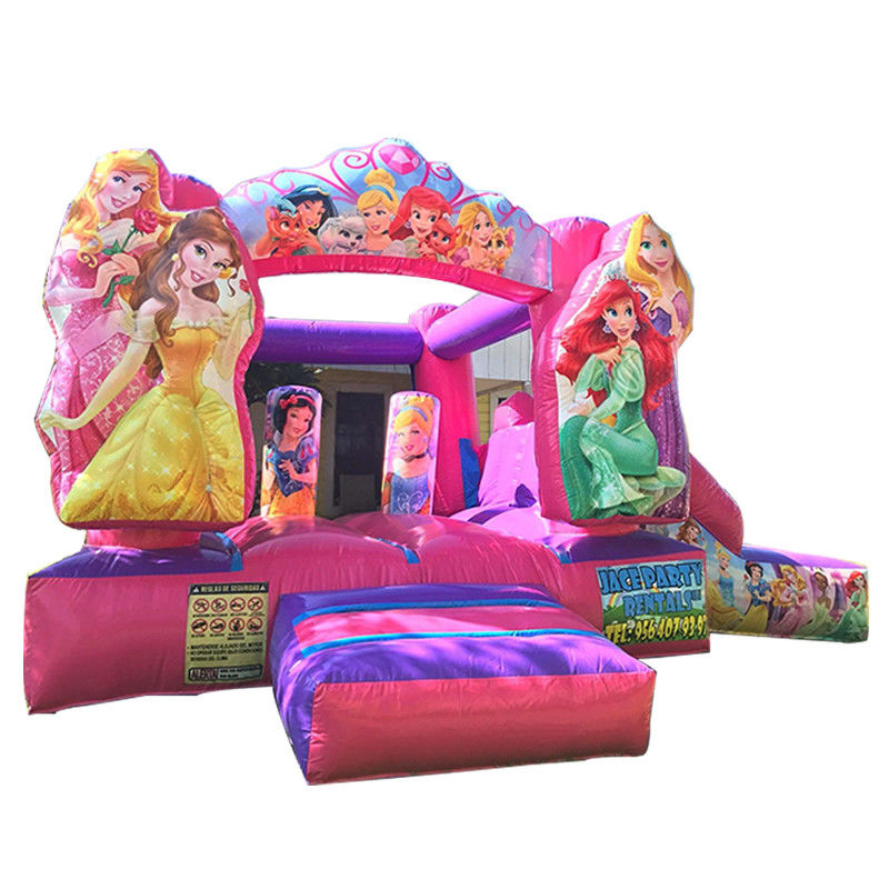 Fantasy fairytale prinses kasteel springhuis maat voor commerciële verhuur