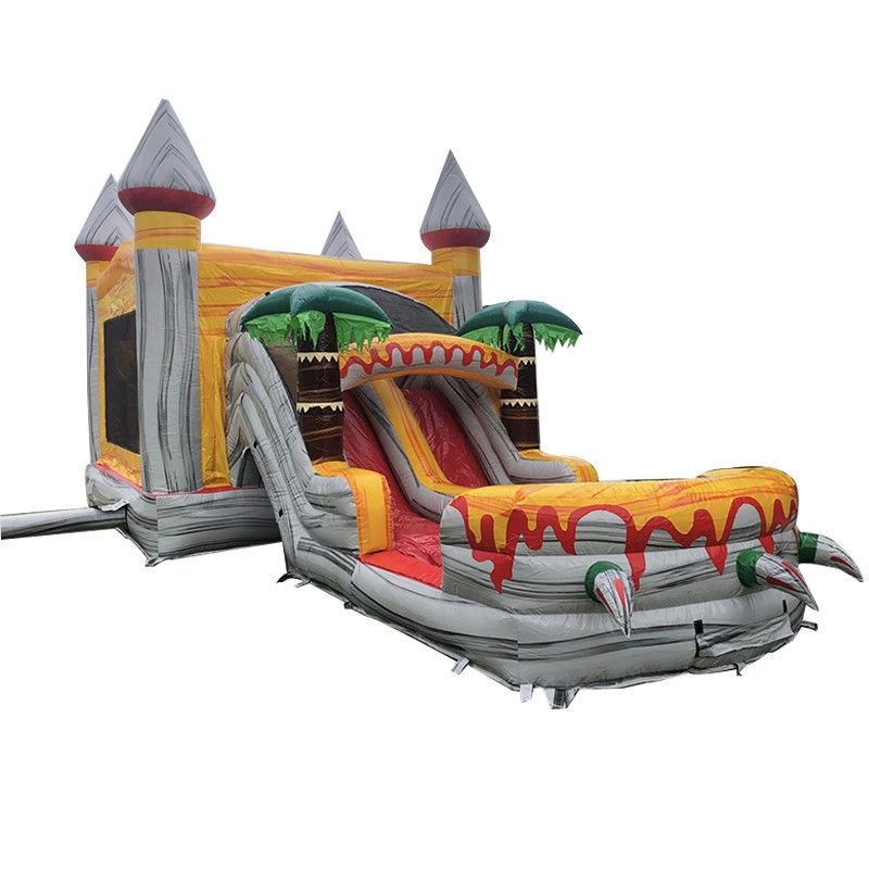 CE/EN71/EN14960 Gecertificeerde opblaasbare springkasteelslidecombo voor feestgebeurtenissen