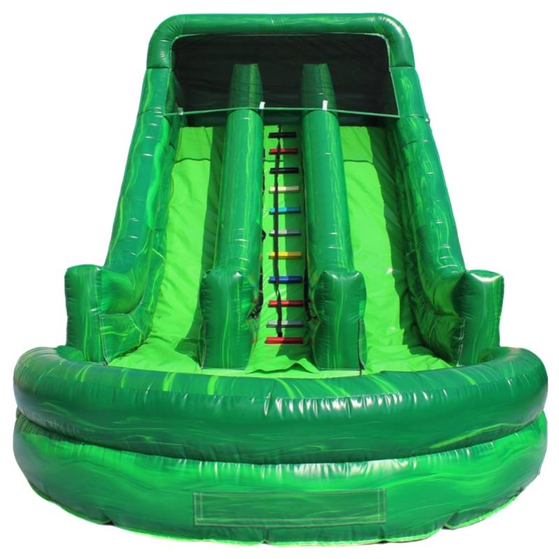 Blower accessoires Inclusief Charming Green Magic Linker en Rechts Dubbele glijbaan met zwembad
