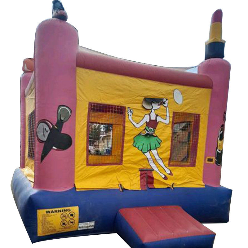 Unisex prinses accessoires opblaasbaar roze kasteel huis voor kinderen verjaardagsfeest thema