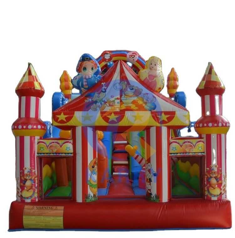6*4m Volwassenen grootte opblaasbare springbouncer voor circus thema plezier en entertainment